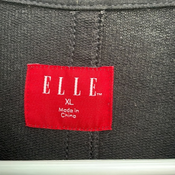 Elle Moto jacket bikercore black zippers long sleeves womens adult size … - Picture 2 of 12